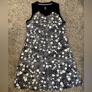 Title nine women’s Diamalete dress sleeveless sheer top activewear built-in bra